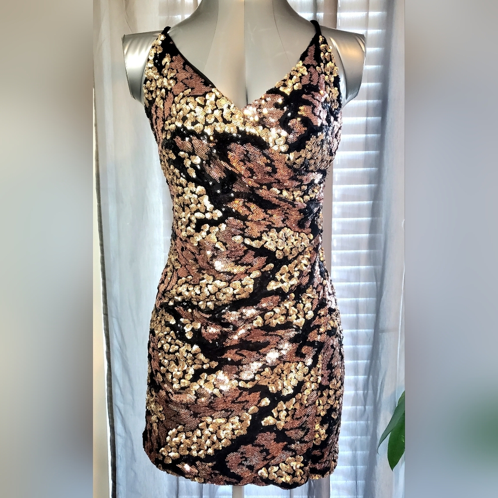WYLDR Sequin Wrap Mini